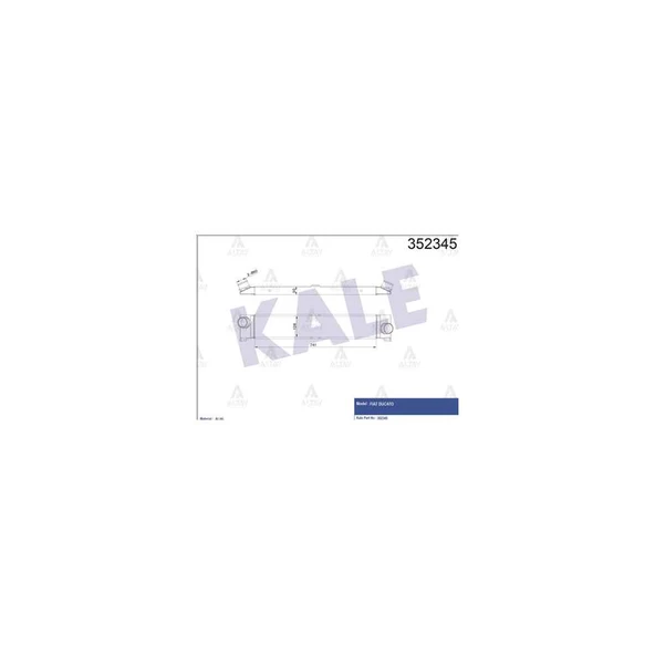 TURBO RADYATÖRÜ (INTERCOOLER) DUCATO III 06-14 / BOXER III 06-14 2.2 HDI / JUMPER III 06-14 2.2 HDI / DUCATO IV 14= / 2.0 JTD-2.3 JTD-3.0 JTD ürün görseli