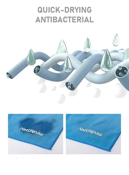 Naturehike Ultralight Çabuk Kuruyan Mikrofiber Havlu 40x80 cm Olive Green - Resim 4