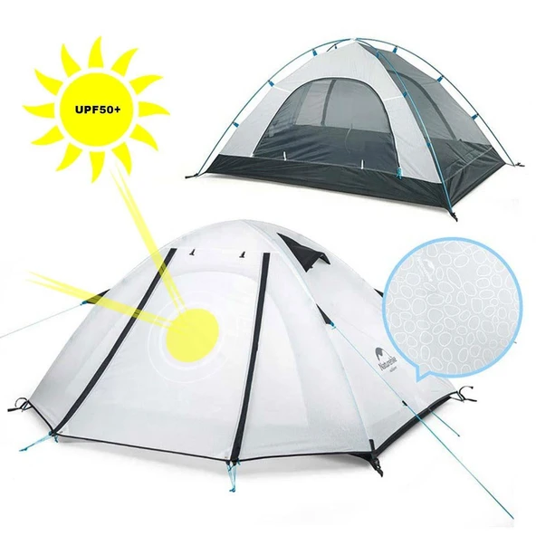Naturehike P-Serisi 4 Kişilik Kamp Çadırı (Beyaz) ürün görseli