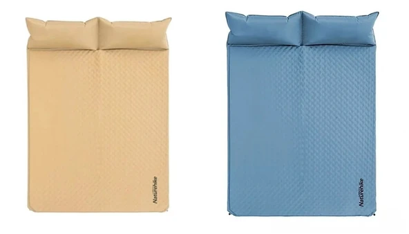Naturehike Ultralight Çift Kişilik Şişme Kamp Matı 185*130*2.5 cm Sarı - 2