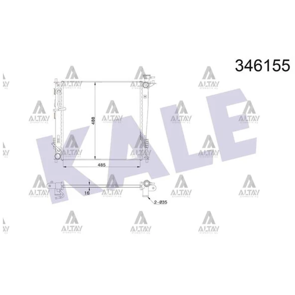 RADYATÖR SU IX-35 10-15 / SPORTAGE 11-15 2.0 DİZEL A-T BRAZING ürün görseli