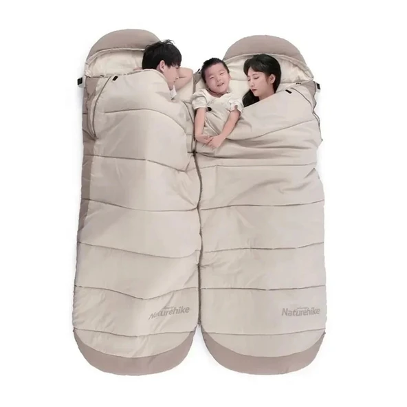 Naturehike Feeder B400 Cotton Uyku Tulumu -18°C Yeşil Right (Sağ) - Resim 2