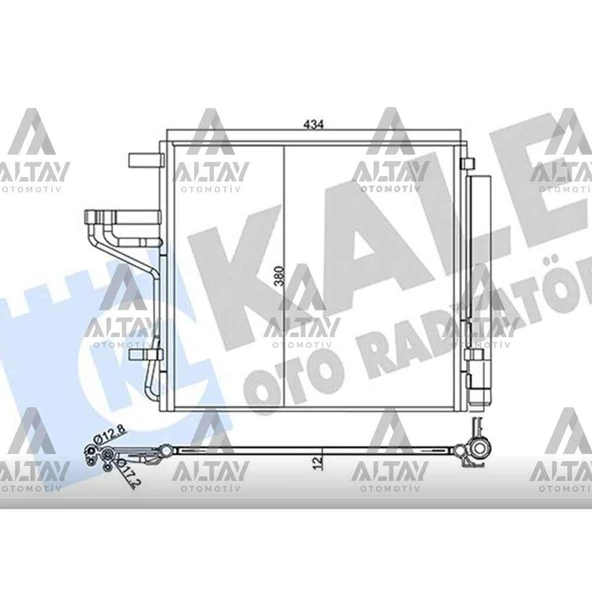 RADYATÖR KLİMA PİCANTO 17= 1.0-1.2 MPI ürün görseli