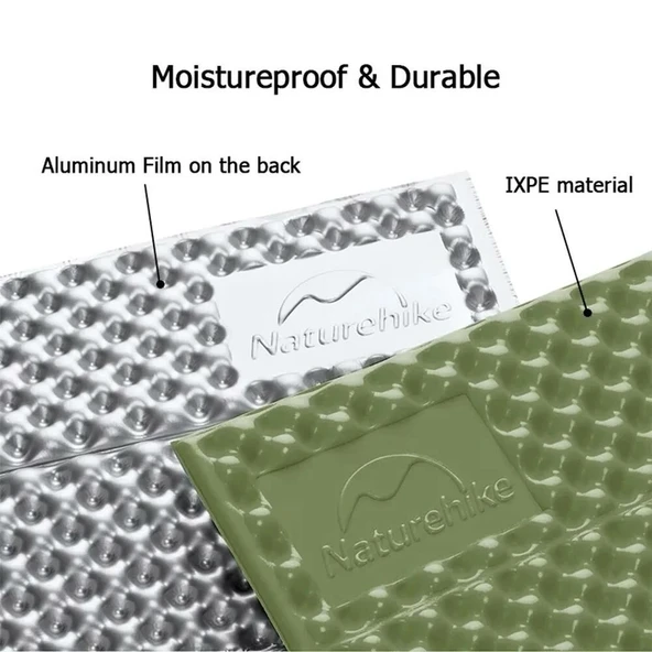 Naturehike Akordiyon Katlanır Kamp Matı Z Mat Haki - Resim 3