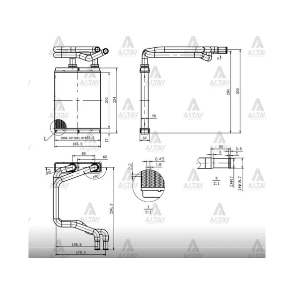 RADYATÖR KALORİFER CIVIC 01-06 HB. ürün görseli