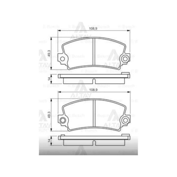 FREN BALATA R12       73-02 /  SOLENZA ÖN ürün görseli