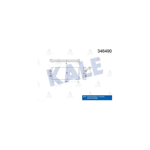 RADYATÖR KALORİFER BERLINGO 08= / PARTNER 08= / C4 04-09 BRAZING ürün görseli