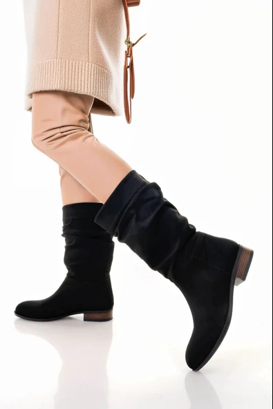 Plod Siyah Süet Çizme ürün görseli