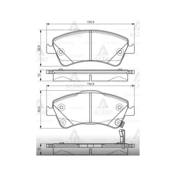 FREN BALATA AVENSIS 09-18 / VERSO 10-13 ÖN ürün görseli