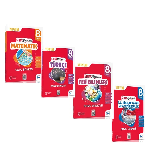 Sınav Yayınları 8. Sınıf Sınav Kalitesinde Soru Bankası Seti 4 Kitap ürün görseli