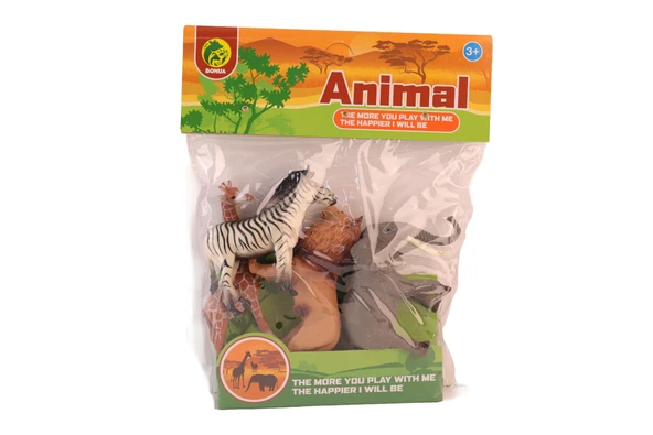 BMA-13 PVC PAKETTE DÖRTLÜ VAHŞİ HAYVANLAR - Resim 2