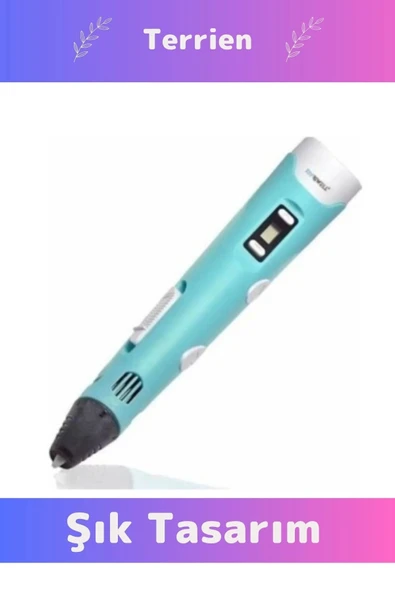 Özel Üretim Bükülebilir ABS Plastik 3D Çocuk Renkli Filament Üç Boyutlu Çizim Yazıcı Kalemi - 2