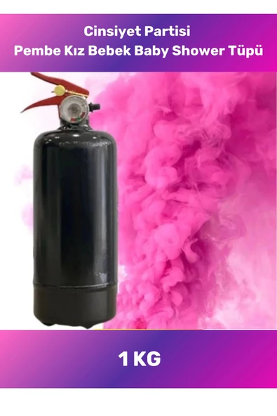 Premium Pembe Kız Bebek Baby Shower Tüpü Ambalajı Yazısız İbaresiz 1 Kg Cinsiyet Partisi Belirleme