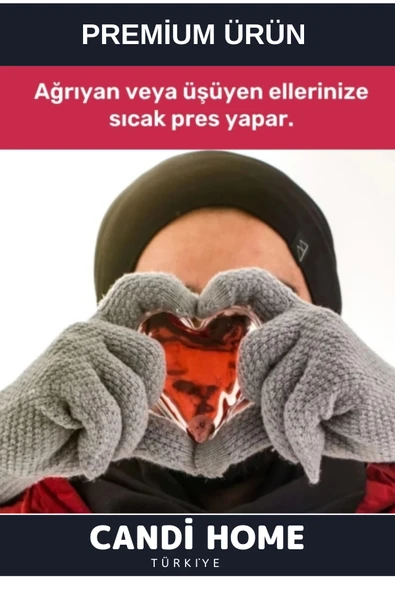 2 li Set Kalp Görünümlü El Isıtıcısı Sihirli Jel Isıtıcı Torba Kalpli Cep Sobası - 3