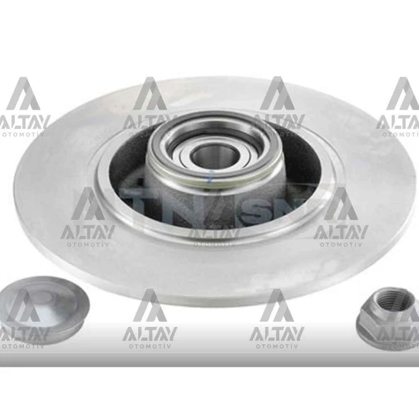 FREN DİSKİ MEGANE III 08-15 / CLIO IV / SCENIC III 09= ARKA DÜZ ABSLİ PORYALI RULMANLI 260-5 ürün görseli