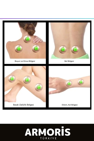 Yeni Nesil Selülit Çatlak Giderici Vakumlu 7 Numara Hacamat Kupası 10 Adet - 2