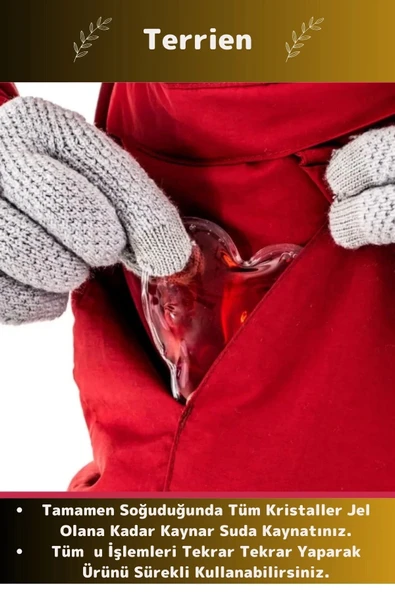 Kalp Şeklinde El Isıtıcısı Sihirli Jel Isıtıcı Torba Kalpli Cep Sobası 2'li Set - 4