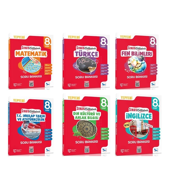 Sınav Yayınları 8. Sınıf Sınav Kalitesinde Soru Bankası Seti 6 Kitap ürün görseli