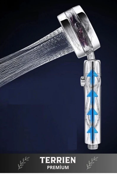 Sağlam Kopmaz Paslanmaz Turbo Duş Başlığı Basınçlı Ayarlanabilir Su Tasarrufu Hortum Mafsal Seti - 4