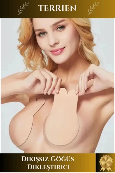 Özel Üretim Dikişsiz Göğüs Dikleştirici Dolgun Gösteren Göğüs Ucu Kapatıcı Dikleştirici Sütyen - Resim 2