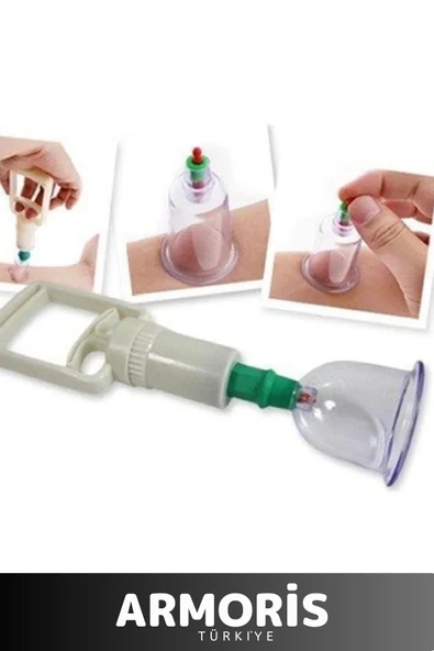 Yeni Nesil Selülit Çatlak Giderici Vakumlu 7 Numara Hacamat Kupası 10 Adet - 3