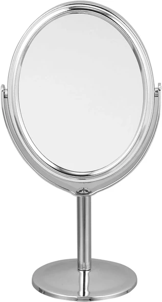 pilelistore Ayaklı Oval Ayna 10 x 12 Cm Makyaj Aynası - 2