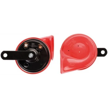 KORNA 72W 12V 110dB 400hz <> 500hz  109MM 80MM IKILI TAKIM BAS - TIZ - HELLA 3FH007424-801 - 1