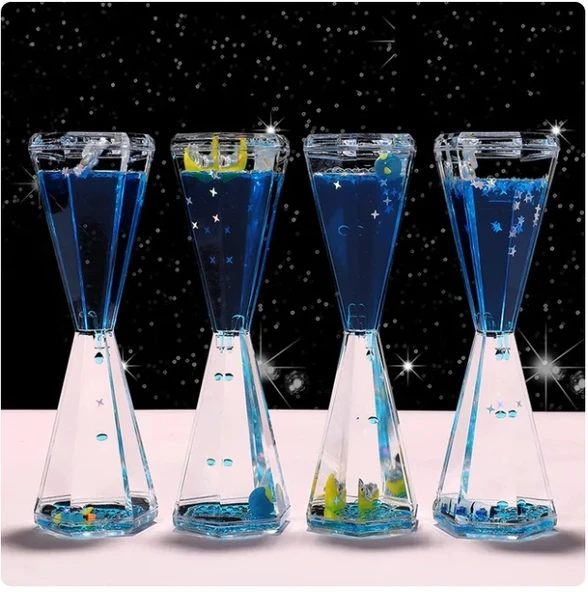 pilelistore Uzay Temalı Dökülen Yağ Kum Saati - 5