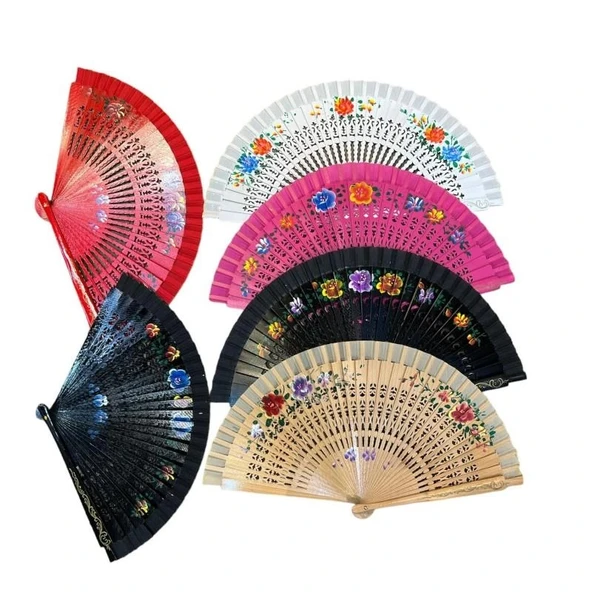 pilelistore Bambu Yelpaze Karışık Renk 12 Adet