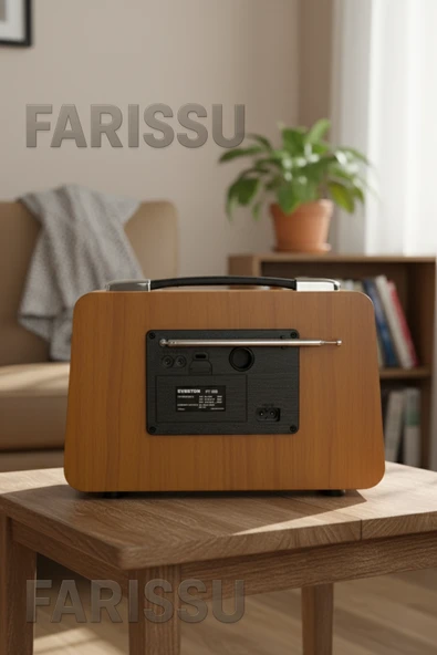 Nostaljik Tasarımlı, Modern Özellikli Everton RT-880BT Bluetooth Hoparlör ve Radyo - 4