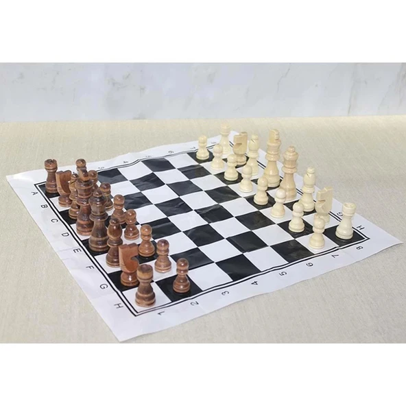 pilelistore Ahşap Satranç Taşı 8 Cm