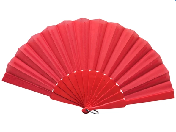 pilelistore Plastik Kumaş Yelpaze 12'li KIRMIZI