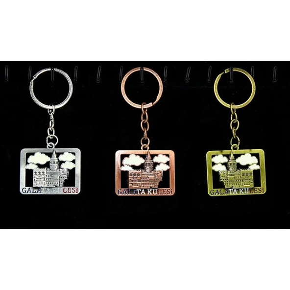 pilelistore Metal Galata Kulesi Anahtarlık - Resim 2