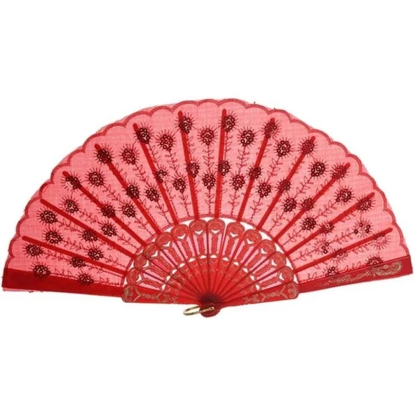 pilelistore Pullu Yelpaze Kırmızı 12 Adet - 2