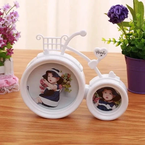 pilelistore Bisiklet Şeklinde Fotoğraf Çerçevesi