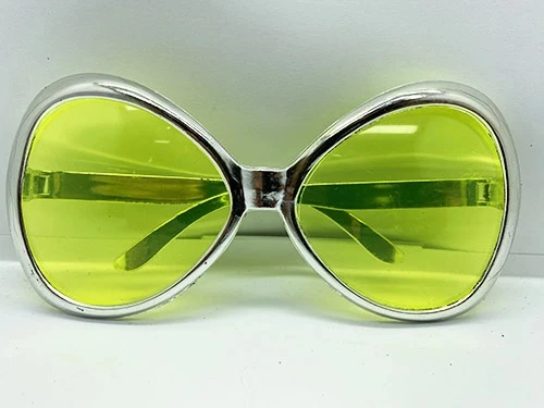 pilelistore Yeşilçam Temalı Parti Gözlüğü Gümüş Renk 7x16 cm ürün görseli