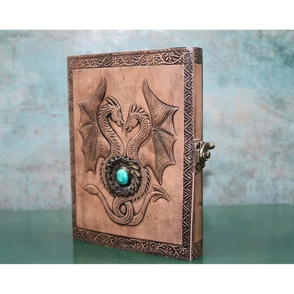 pilelistore Taşlı Deri Defter - Resim 2