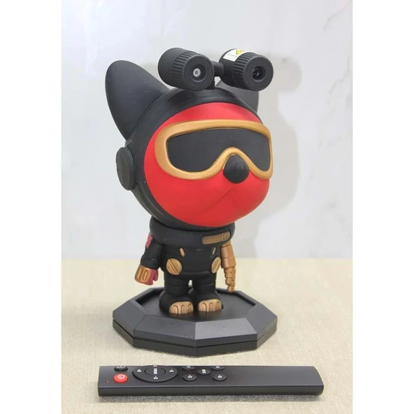 pilelistore Astronot Şarjli Projektör Gece Lambasi