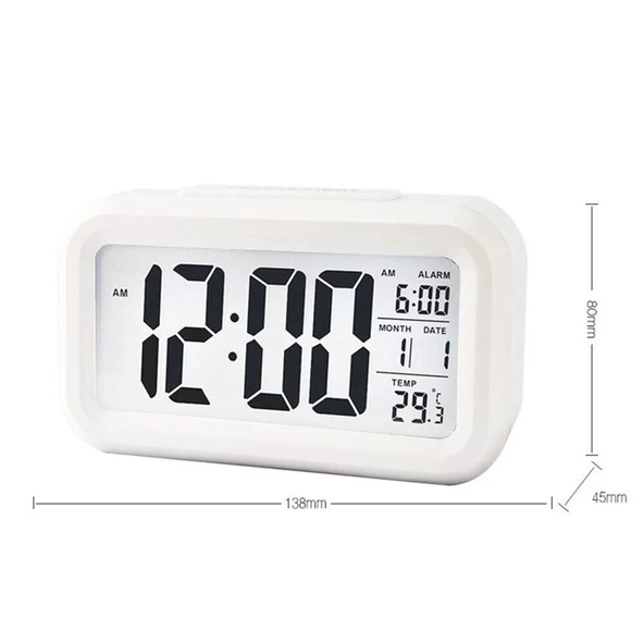 pilelistore Dijital Alarmlı Masa Saati - Resim 4