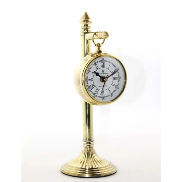 pilelistore Pirinç Masa Üstü Saat