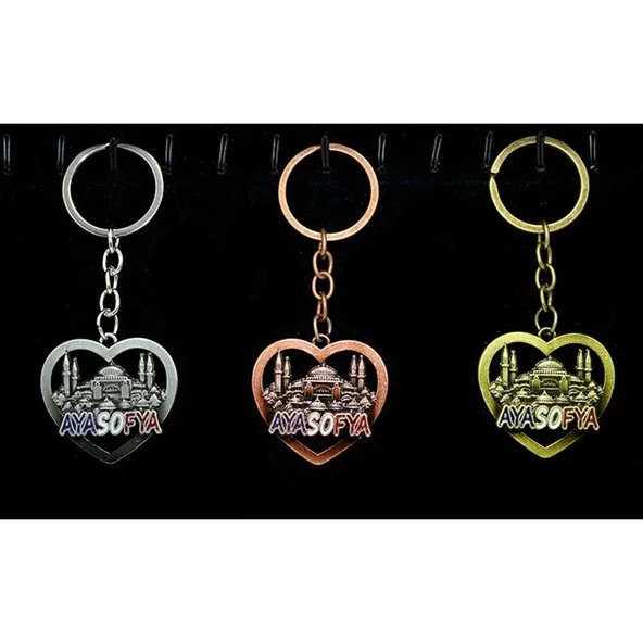 pilelistore Metal Ayasofya Anahtarlık