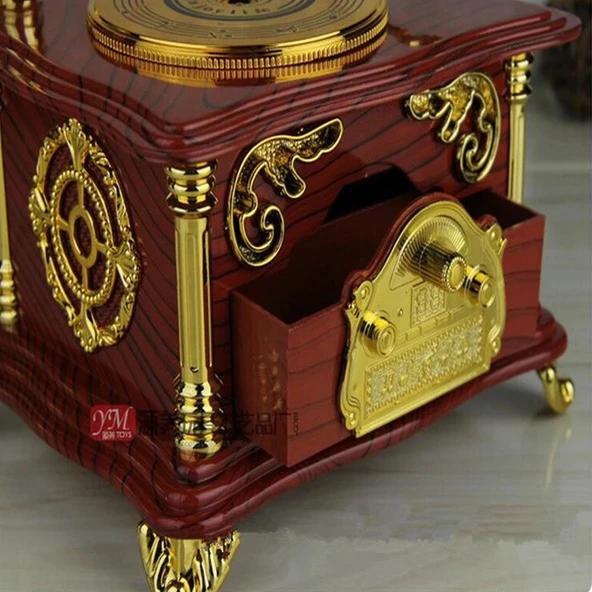 pilelistore Nostaljik Gramofon Müzik Kutusu - 2