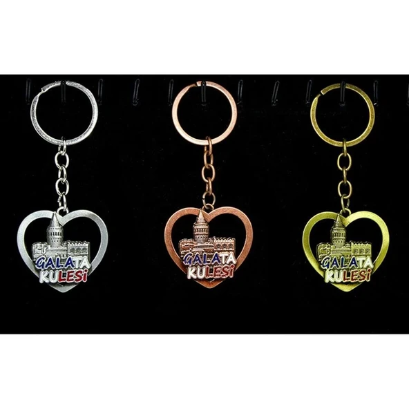 pilelistore Metal Galata Kulesi Anahtarlık