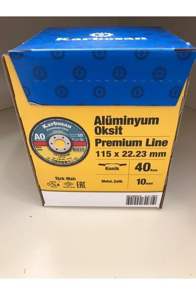 KARBOSAN Ao Flap Disk 115x22,23mm -40 Kum Konik - (10 Lu) ürün görseli