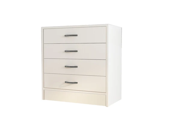 LENDA Figo 4 Çekmeceli Şifonyer - Beyaz - 3