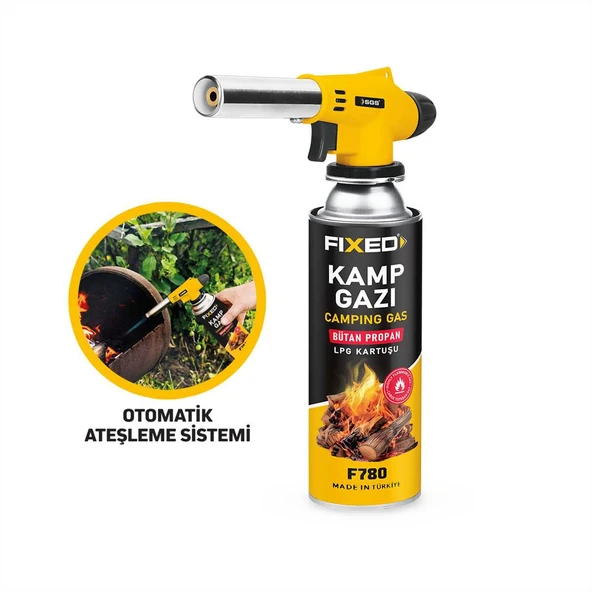 SGS 782 Çakmaklı Kamp ve Mutfak Pürmüz Seti 1300 °C Butan Propan Gazlı Alev Üfleme Seti - Resim 3