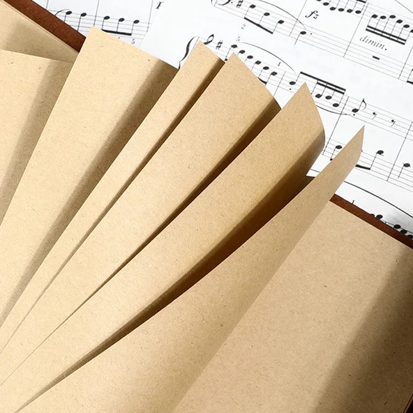 pilelistore Deri Yaprak Desenli Defter - Resim 2