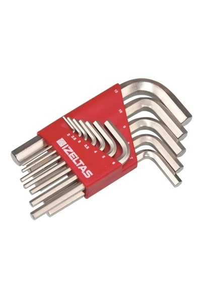 İzeltaş 4900 Allen Anahtar Takım Altı Köşe 12 Parça ürün görseli