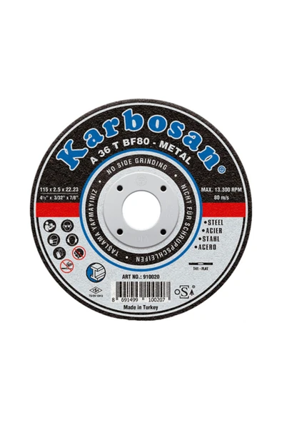 KARBOSAN Metal Kesme Diski ( 115x3.0x22.23) ürün görseli