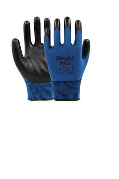 Beybi Pn3 Mavi Nitril Bahçe İşçi Eldiveni ürün görseli